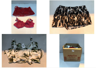 BOX OF CLOTHES IN VARIOUS SIZES AND DESIGNS