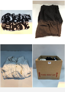 BOX OF CLOTHES IN VARIOUS SIZES AND DESIGNS