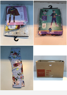 BOX OF CLOTHES IN VARIOUS SIZES AND DESIGNS