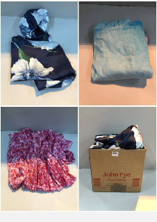 BOX OF CLOTHES IN VARIOUS SIZES AND DESIGNS