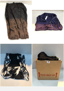 BOX OF CLOTHES IN VARIOUS SIZES AND DESIGNS