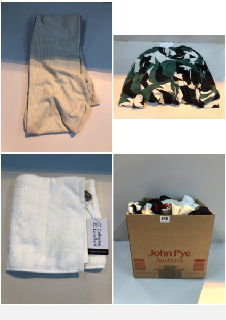 BOX OF CLOTHES IN VARIOUS SIZES AND DESIGNS