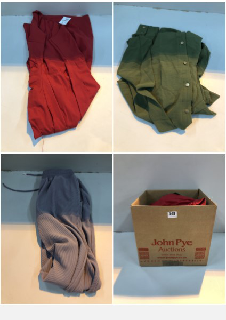 BOX OF CLOTHES IN VARIOUS SIZES AND DESIGNS