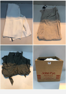 BOX OF CLOTHES IN VARIOUS SIZES AND DESIGNS