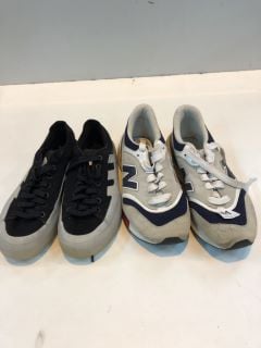 2 X TRAINERS INC NEW BALANCE UK SIZE: 8