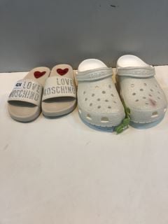 2 X WOMEN'S SHOES INC CROCS UK SIZE: 9