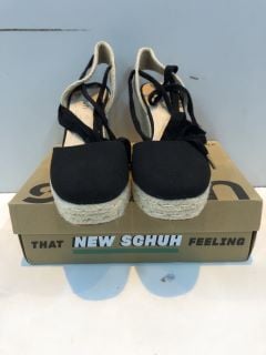 SCHUH VENUS ANKLE TIE WEDGE UK SIZE: 6