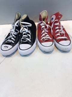 2 X CONVERSE ALL STAR TRAINERS UK SIZE: 6