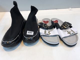 2 X LOVE MOSCHINO SHOES INC SANDALS UK SIZE: 6