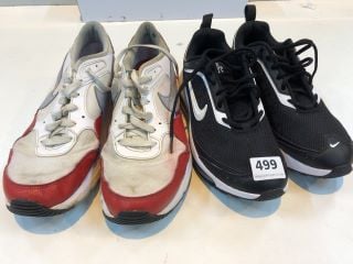 2 X NIKE SHOES AIR MAX UK SIZE: 7