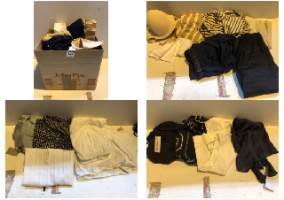 BOX OF CLOTHES IN VARIOUS SIZES AND DESIGNS