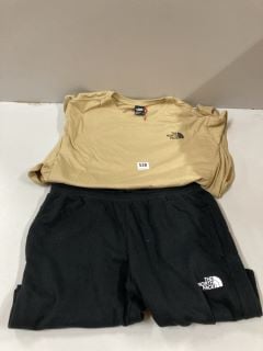 THE NORTH FACE WOMEN'S JOGGERS SIZE: LARGE & THE NORTH FACE MEN'S T-SHIRT SIZE: XXL