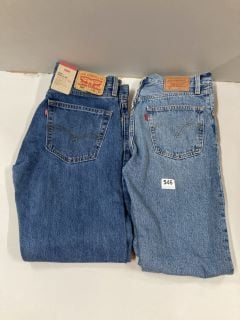 LEVI'S 501 JEANS SIZE: W26 L30 & LEVI'S 505 JEANS SIZE: W30 L30