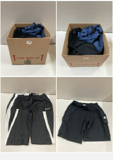 BOX OF CLOTHES IN VARIOUS SIZES AND DESIGNS