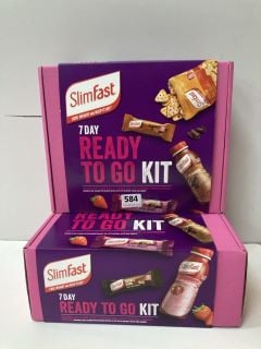 2 X SLIMFAST 7 DAY READY TO GO KITS BB: 11/24