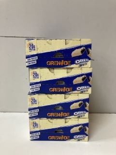 QTY OF GRENADE HIGH PROTEIN, LOW SUGAR OREO WHITE (BB:10/24)