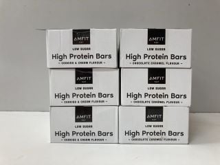 6 X AMFIT LOW SUGAR HIGH PROTEIN BARS (08/11/24)