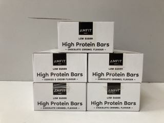 5 X AMFIT LOW SUGAR HIGH PROTEIN BARS (08/11/24)