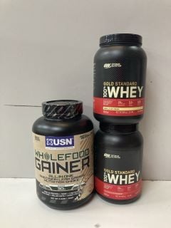 3 X MASS GAINERS INC USN WHOLEFOOD GAINER (BB:27/20/24)