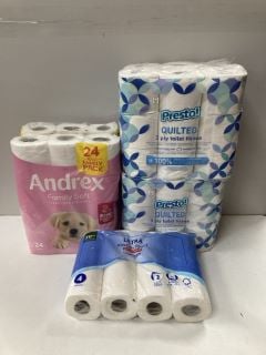 QTY OF TOILET TISSUE & KITCHEN TOWELS