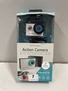 KITVISION ACTION CAMERA WITH WATERPROOF CASE