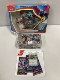 3 X TRADING CARD ITEMS INC POKÉMON TRADING CARD GAME ROARING MOON EX BOX