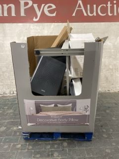 PALLET OF ITEMS TO INCLUDE WINIX AIR PURIFIER & AMERICAN TOURISTER SUITCASE