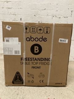 ABODE TABLE TOP FRIDGE MODEL: ATTF0E1B