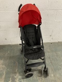 GRACO CHILDREN'S FOLDABLE PUSHCHAIR IN RED/BLACK