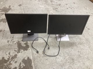 2 X DELL MONITORS INC 22" MONITOR (UNTESTED)