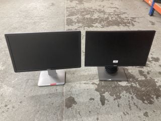 2 X DELL MONITORS INC 22" MONITOR (UNTESTED)