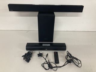 SAMSUNG HW-T450 SOUNDBAR & SUBWOOFER (NO REMOTE)+ JVC TH-D227 MINI SOUNDBAR (WITH REMOTE)