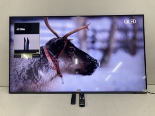 SAMSUNG 55" 4K QLED TV MODEL: QE55Q60DAU RRP £608 (WITH BOX, NO STAND, WITH REMOTES)