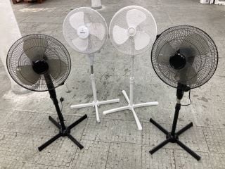 4 X PEDESTAL FANS INC RUSSELL HOBBS 16" PEDESTAL FAN MODEL: RHPPF1611