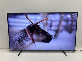 SAMSUNG 50" 4K QLED TV MODEL: QE50Q60DAU RRP £478 (NO BOX, WITH STAND, NO REMOTE) (CASE DAMAGE, LINE ON SCREEN)