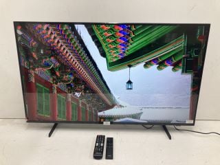 SAMSUNG 43" TV MODEL UE43DU7100 RRP £289 (WITH REMOTE, WITH SMART REMOTE, WITH STAND, WITH BOX, LINE ON SCREEN)