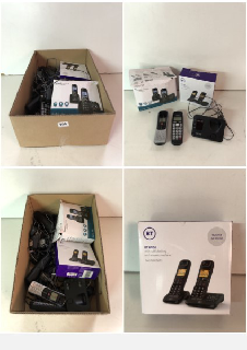 BOX OF HOME PHONES SETS TO INCLUDE BT