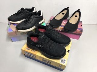 THREE PAIRS OF SKECHERS TRAINERS TO INCLUDE SIZE 6