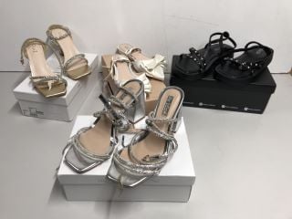 FOUR PAIRS OF BOXED DESIGNER SHOES TO INCLUDE SIZE 5