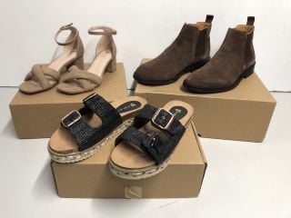 THREE PAIRS OF BOXED DESIGNER SHOES TO INCLUDE SIZE 3