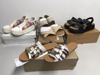 FOUR PAIRS OF BOXED DESIGNER SHOES TO INCLUDE MNG SIZE 6