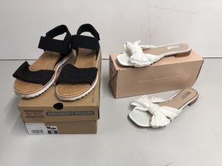 TWO PAIRS OF DESIGNER SHOES TO INCLUDE BE MINE SIZE 6