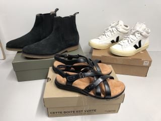 THREE PAIRS OF SHOES TO INCLUDE CLARKS SIZE 5