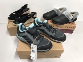 THREE PAIRS OF TRAINERS TO INCLUDE SKECHERS SIZE 5