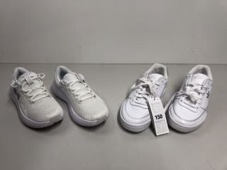 TWO PAIRS OF TRAINERS TO INCLUDE ADIDAS SIZE 7