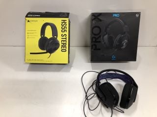 3 X GAMING HEADSETS TO INCLUDE CORSAIR