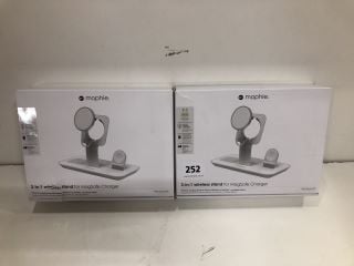 2 X MOPHIE 3 IN 1 WIRELESS STANDS FOR MAGSAFE CHARGERS