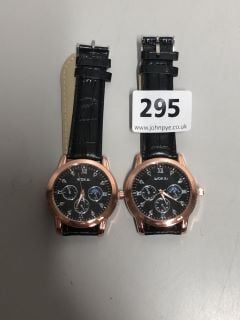 2 X WOKAI GENTS CHRONOGRAPHIC WRISTWATCH