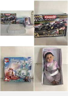 TOYS AND GAMES TO INCLUDE A LEGO DISNEY FROZEN SET