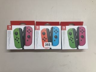 3 PAIRS OF NINTENDO SWITCH CONTROLLERS